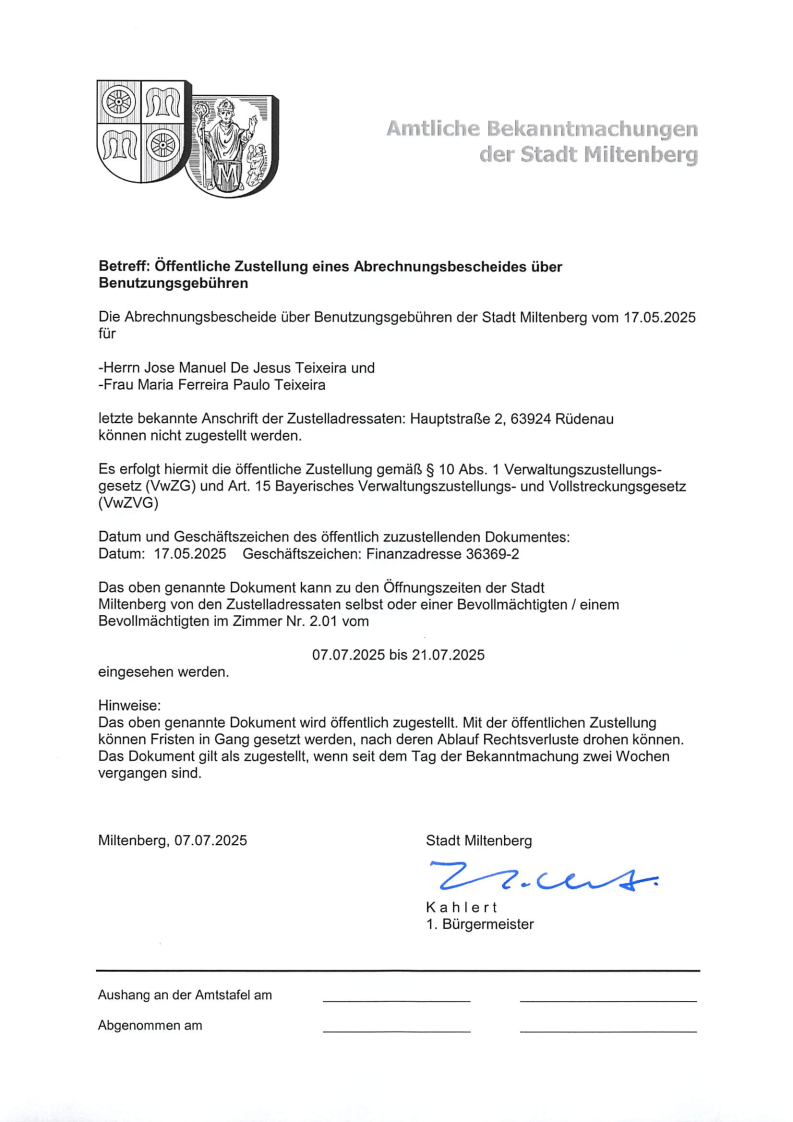 2025-07-07 Amtliche Bekanntmachung - öffentliche Zustellung - Teixeira.png